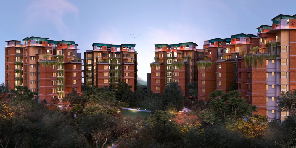 town houses in the lap of nature copy